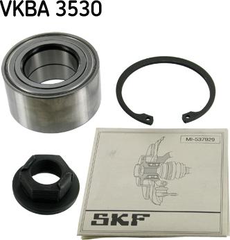 SKF VKBA 3530 - Комплект подшипника ступицы колеса parts5.com