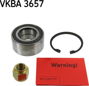 SKF VKBA 3657 - Комплект подшипника ступицы колеса parts5.com