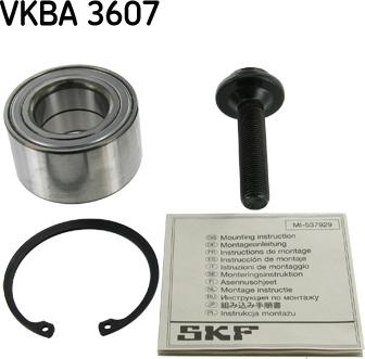 SKF VKBA 3607 - Комплект подшипника ступицы колеса parts5.com