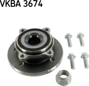 SKF VKBA 3674 - Комплект подшипника ступицы колеса parts5.com