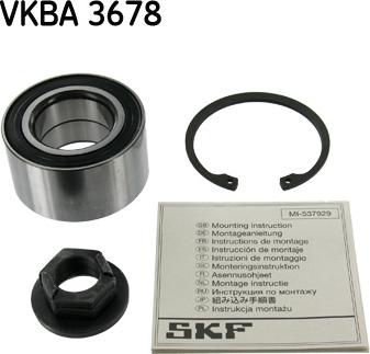 SKF VKBA 3678 - Комплект подшипника ступицы колеса parts5.com