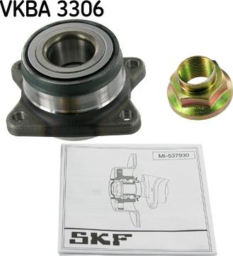 SKF VKBA 3306 - Ступица колеса, поворотный кулак parts5.com