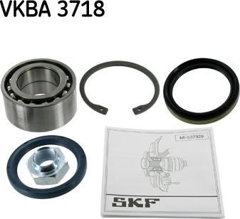 SKF VKBA 3718 - Комплект подшипника ступицы колеса parts5.com