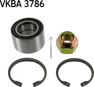SKF VKBA 3786 - Комплект подшипника ступицы колеса parts5.com