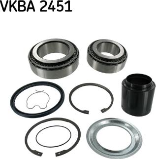 SKF VKBA 2451 - Комплект подшипника ступицы колеса parts5.com