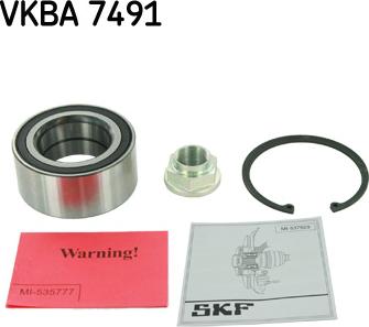 SKF VKBA 7491 - Комплект подшипника ступицы колеса parts5.com