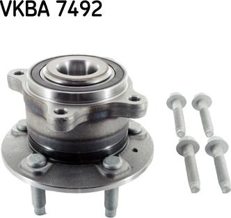 SKF VKBA 7492 - Комплект подшипника ступицы колеса parts5.com