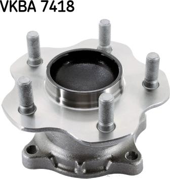 SKF VKBA 7418 - Комплект подшипника ступицы колеса parts5.com