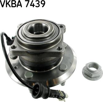 SKF VKBA 7439 - Комплект подшипника ступицы колеса parts5.com