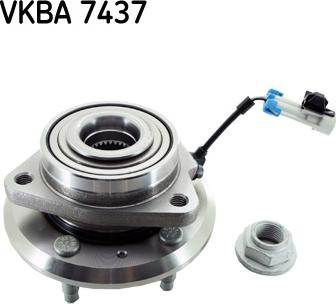 SKF VKBA 7437 - Комплект подшипника ступицы колеса parts5.com