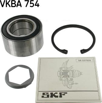 SKF VKBA 754 - Комплект подшипника ступицы колеса parts5.com