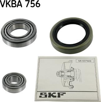 SKF VKBA 756 - Комплект подшипника ступицы колеса parts5.com