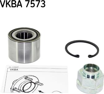 SKF VKBA 7573 - Комплект подшипника ступицы колеса parts5.com