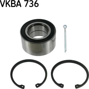 SKF VKBA 736 - Комплект подшипника ступицы колеса parts5.com