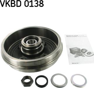 SKF VKBD 0138 - Тормозной барабан parts5.com