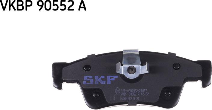 SKF VKBP 90552 A - Тормозные колодки, дисковые, комплект parts5.com