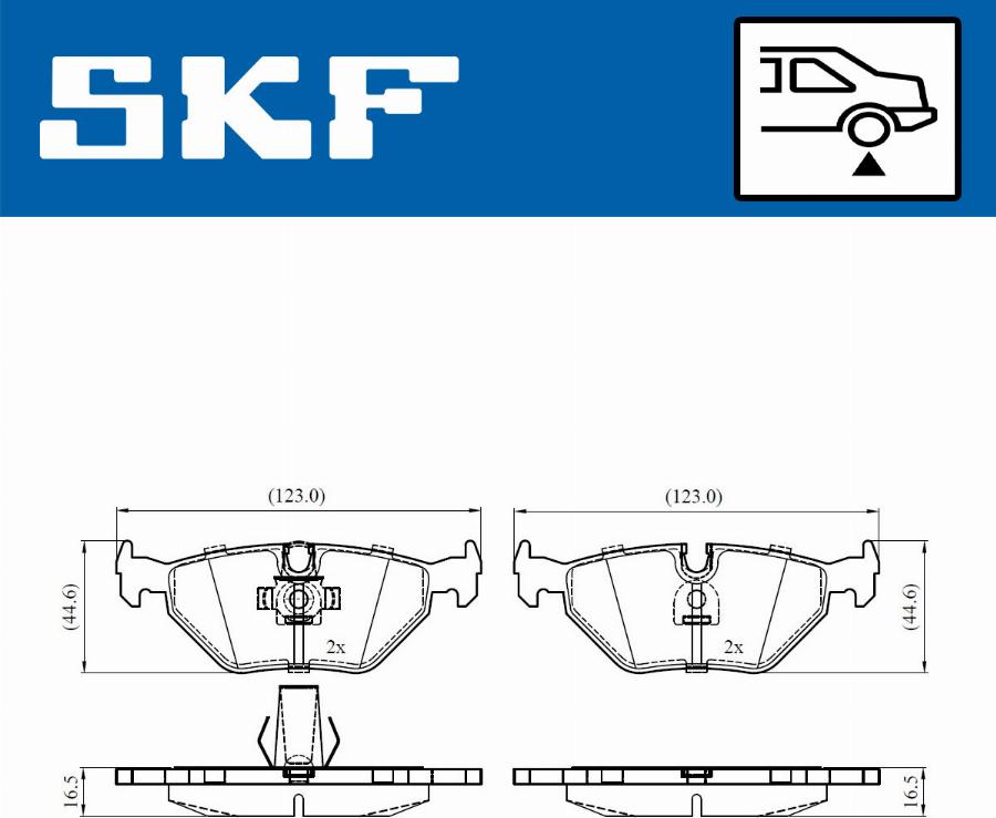 SKF VKBP 90561 - Тормозные колодки, дисковые, комплект parts5.com