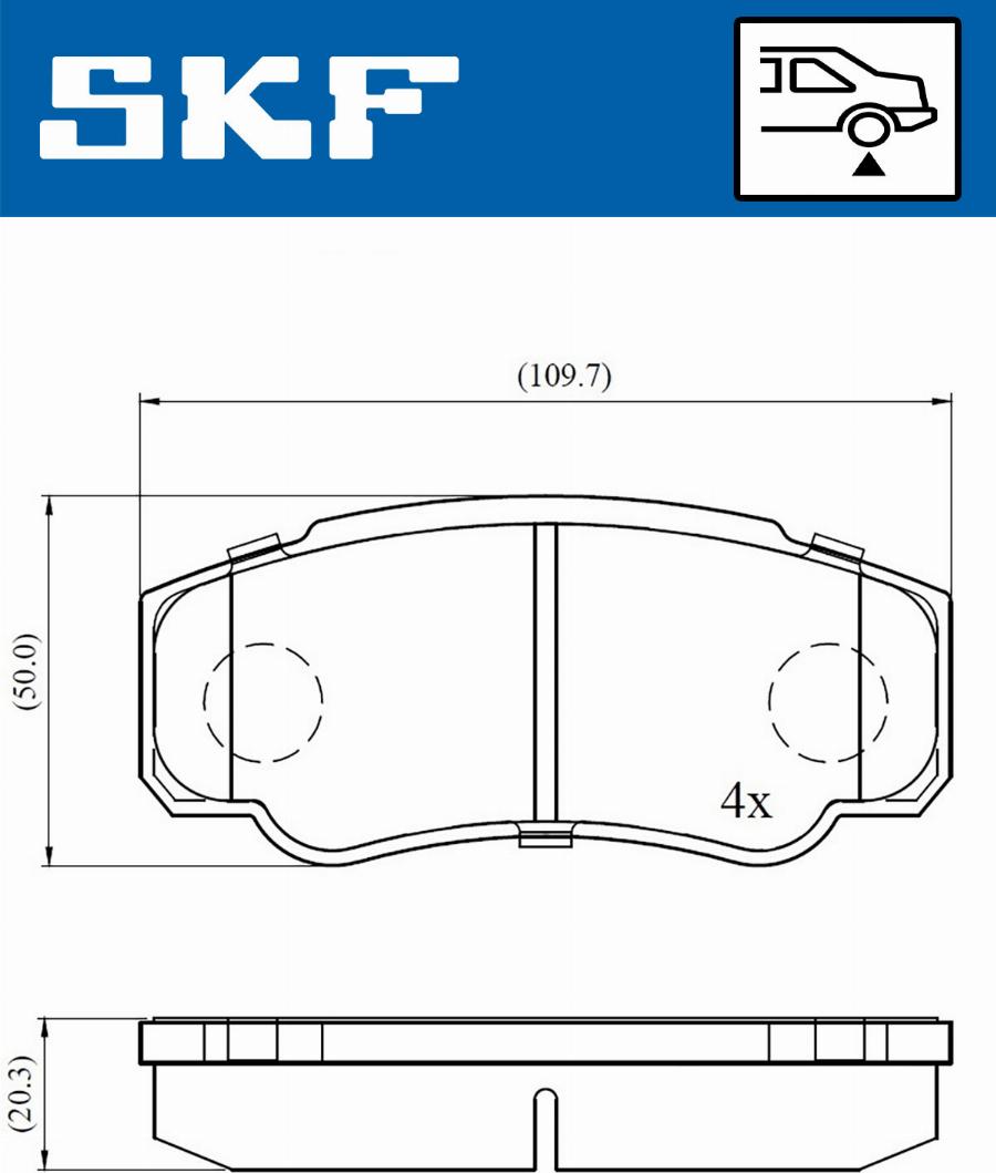 SKF VKBP 90510 - Тормозные колодки, дисковые, комплект parts5.com