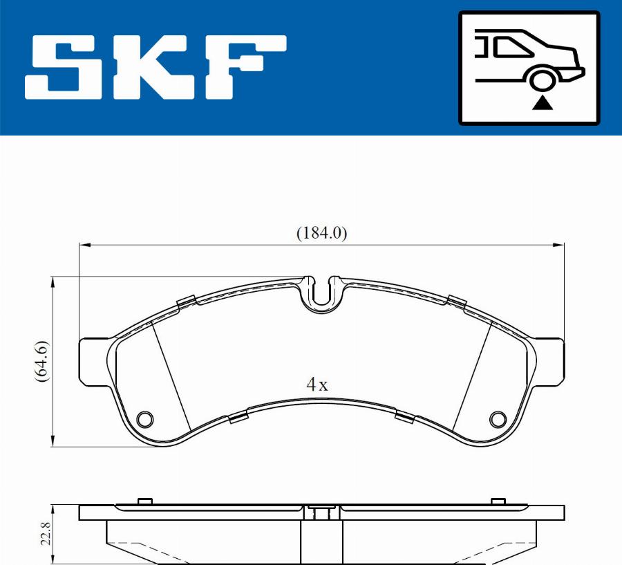 SKF VKBP 90534 - Тормозные колодки, дисковые, комплект parts5.com