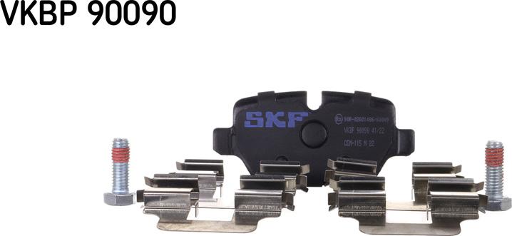 SKF VKBP 90090 - Тормозные колодки, дисковые, комплект parts5.com