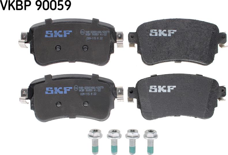 SKF VKBP 90059 - Тормозные колодки, дисковые, комплект parts5.com