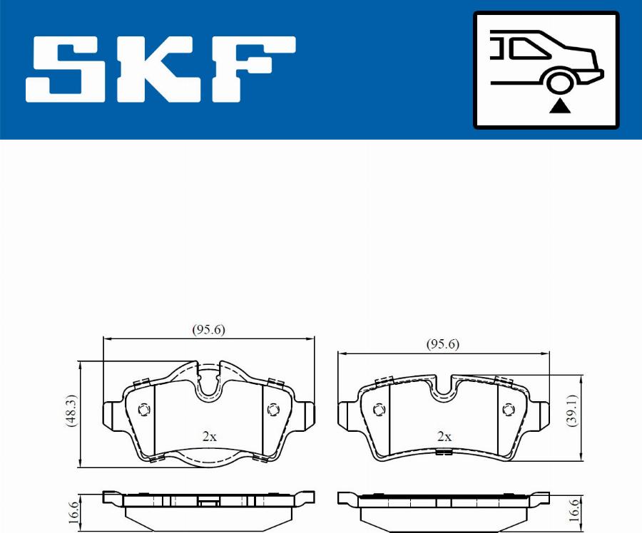 SKF VKBP 90068 - Тормозные колодки, дисковые, комплект parts5.com