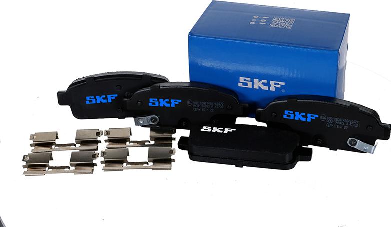 SKF VKBP 90033 A - Тормозные колодки, дисковые, комплект parts5.com