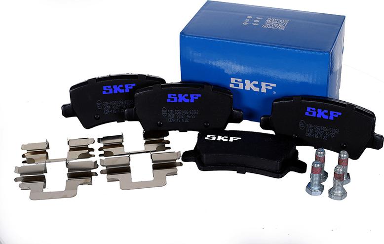 SKF VKBP 90027 - Тормозные колодки, дисковые, комплект parts5.com