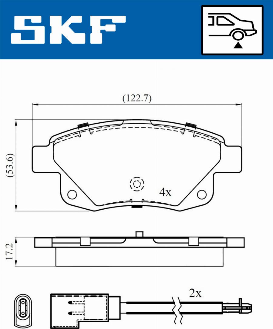 SKF VKBP 90077 E - Тормозные колодки, дисковые, комплект parts5.com