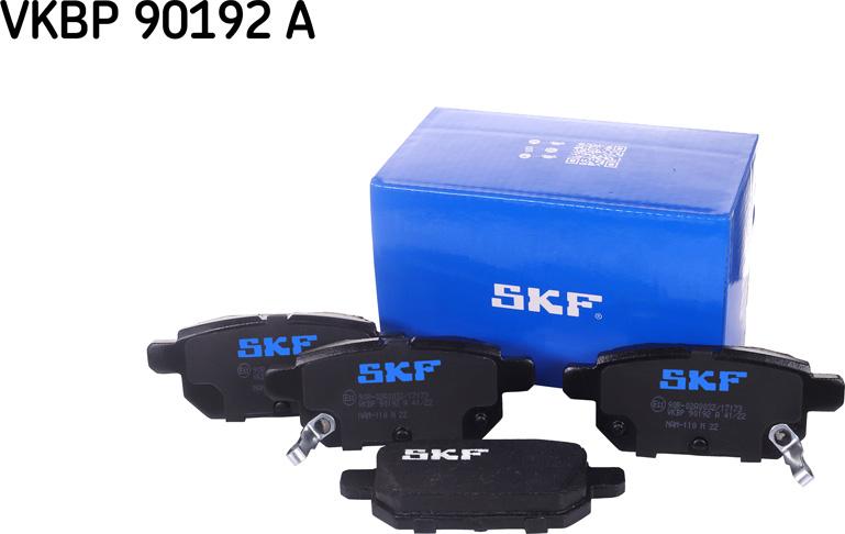 SKF VKBP 90192 A - Тормозные колодки, дисковые, комплект parts5.com