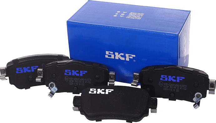 SKF VKBP 90109 A - Тормозные колодки, дисковые, комплект parts5.com