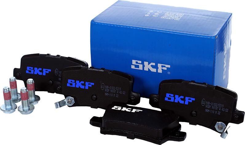 SKF VKBP 90187 A - Тормозные колодки, дисковые, комплект parts5.com