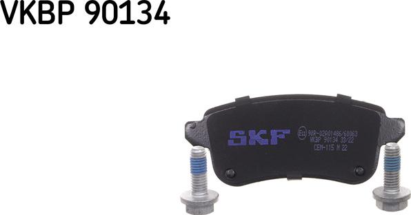 SKF VKBP 90134 - Тормозные колодки, дисковые, комплект parts5.com