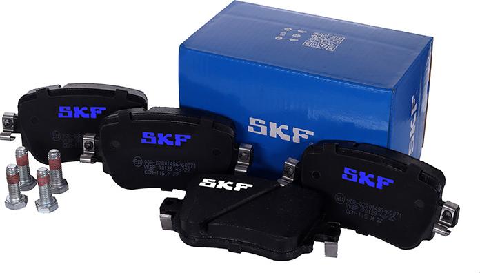 SKF VKBP 90129 - Тормозные колодки, дисковые, комплект parts5.com