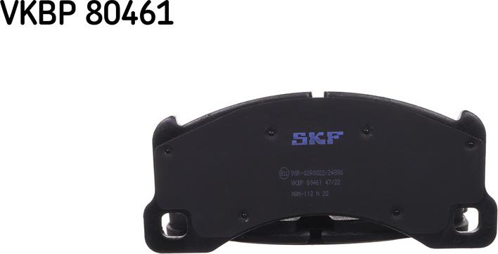 SKF VKBP 80461 - Тормозные колодки, дисковые, комплект parts5.com