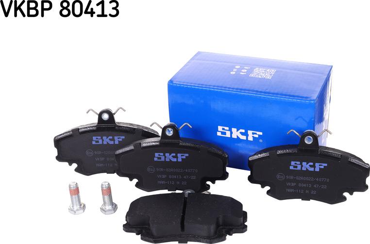 SKF VKBP 80413 - Тормозные колодки, дисковые, комплект parts5.com