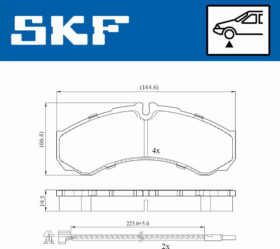 SKF VKBP 80422 E - Тормозные колодки, дисковые, комплект parts5.com
