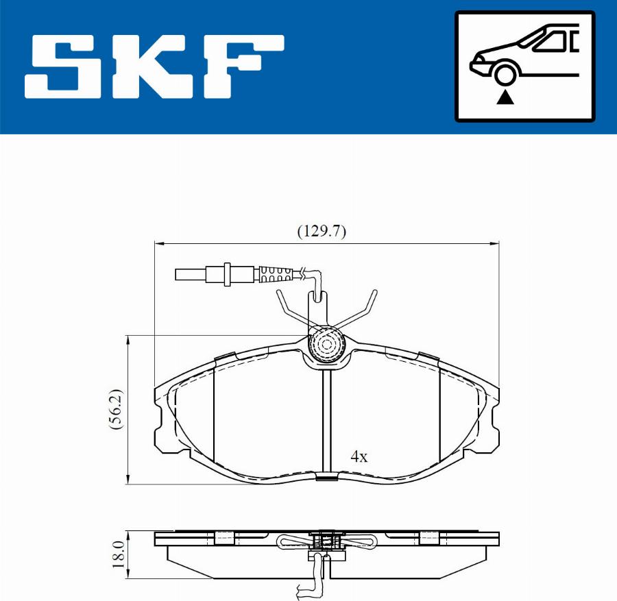 SKF VKBP 80477 E - Тормозные колодки, дисковые, комплект parts5.com