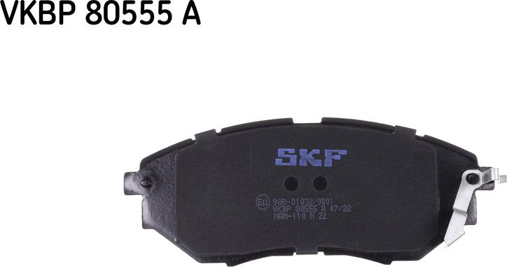 SKF VKBP 80555 A - Тормозные колодки, дисковые, комплект parts5.com