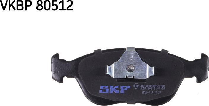 SKF VKBP 80512 - Тормозные колодки, дисковые, комплект parts5.com