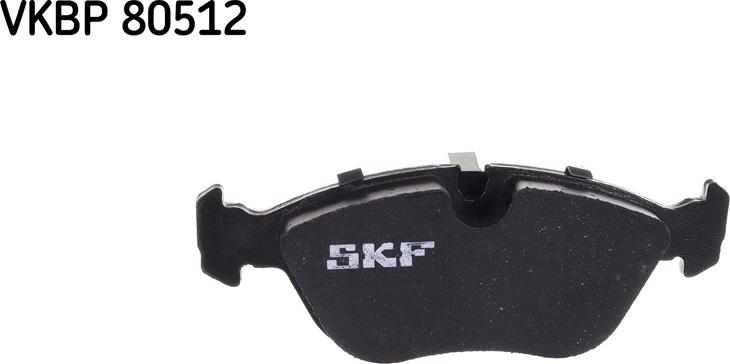 SKF VKBP 80512 - Тормозные колодки, дисковые, комплект parts5.com