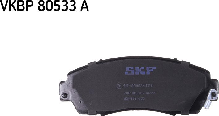 SKF VKBP 80533 A - Тормозные колодки, дисковые, комплект parts5.com