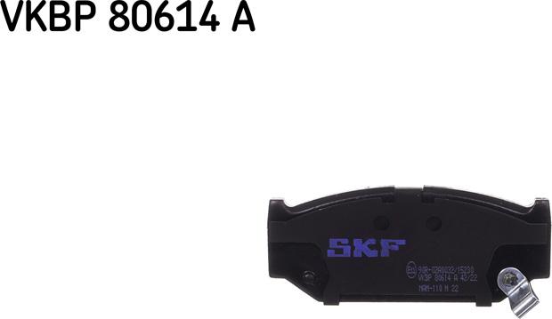 SKF VKBP 80614 A - Тормозные колодки, дисковые, комплект parts5.com