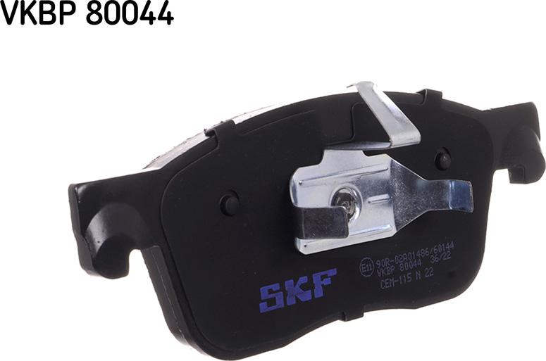 SKF VKBP 80044 - Тормозные колодки, дисковые, комплект parts5.com