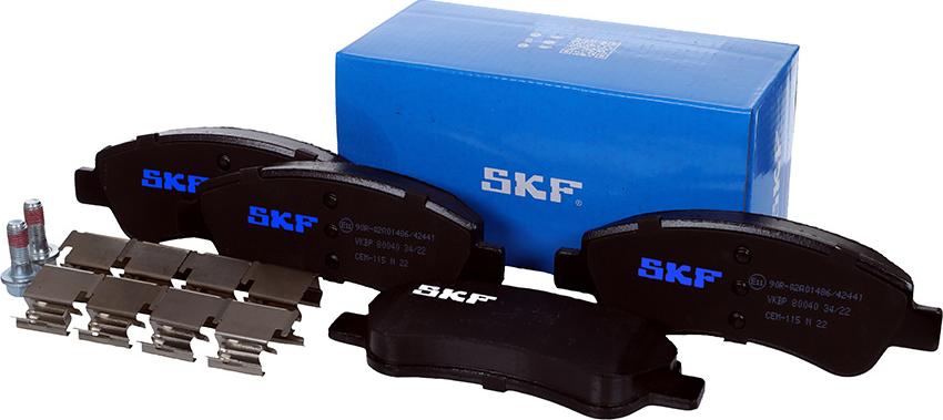 SKF VKBP 80040 - Тормозные колодки, дисковые, комплект parts5.com