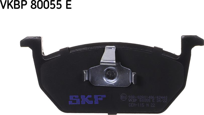 SKF VKBP 80055 E - Тормозные колодки, дисковые, комплект parts5.com