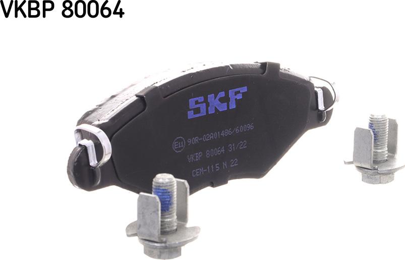 SKF VKBP 80064 - Тормозные колодки, дисковые, комплект parts5.com