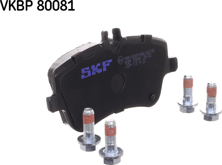 SKF VKBP 80081 - Тормозные колодки, дисковые, комплект parts5.com