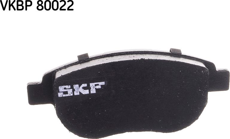 SKF VKBP 80022 - Тормозные колодки, дисковые, комплект parts5.com