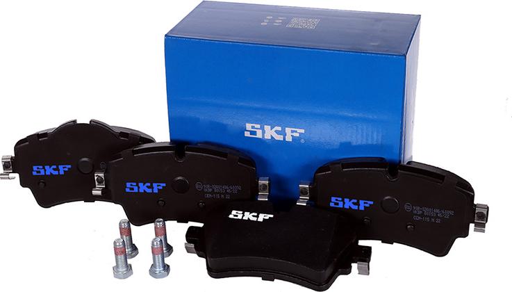 SKF VKBP 80153 - Тормозные колодки, дисковые, комплект parts5.com